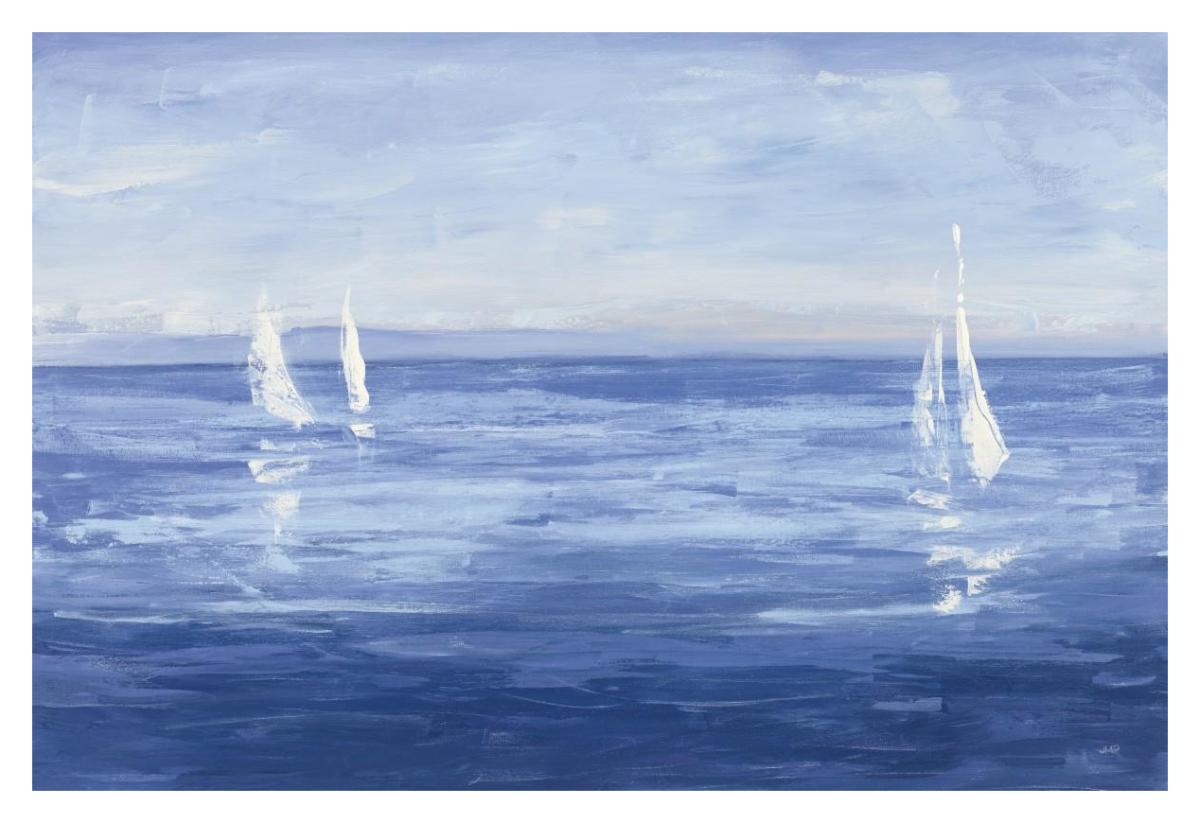 Open Sail -Paper Art-38"x26"