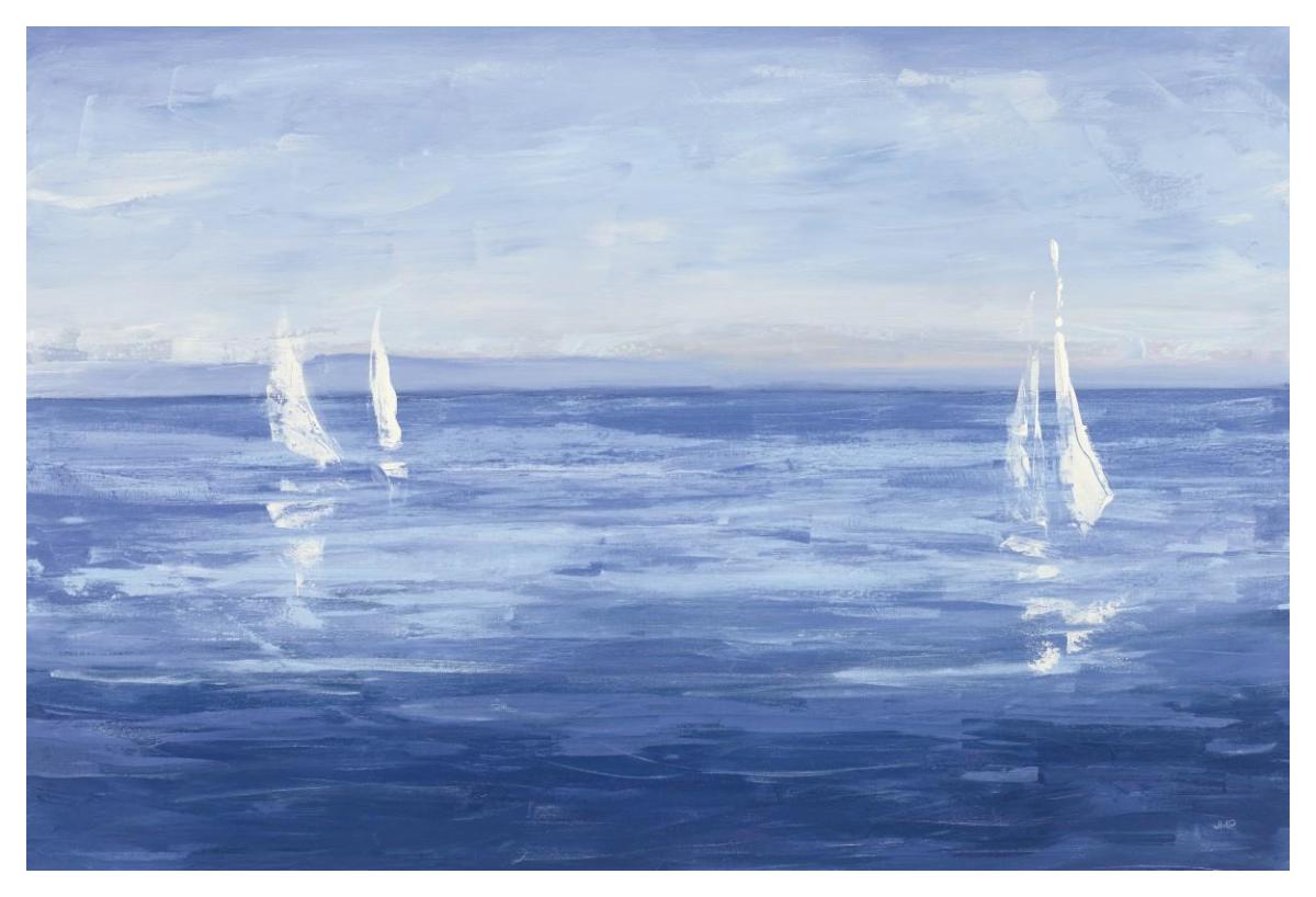 Open Sail -Paper Art-50"x34"