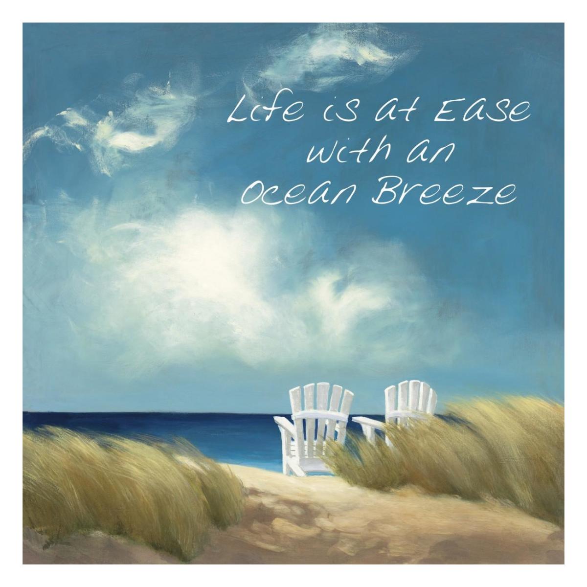 A Perfect Day Ocean Breeze -Paper Art-26"x26"