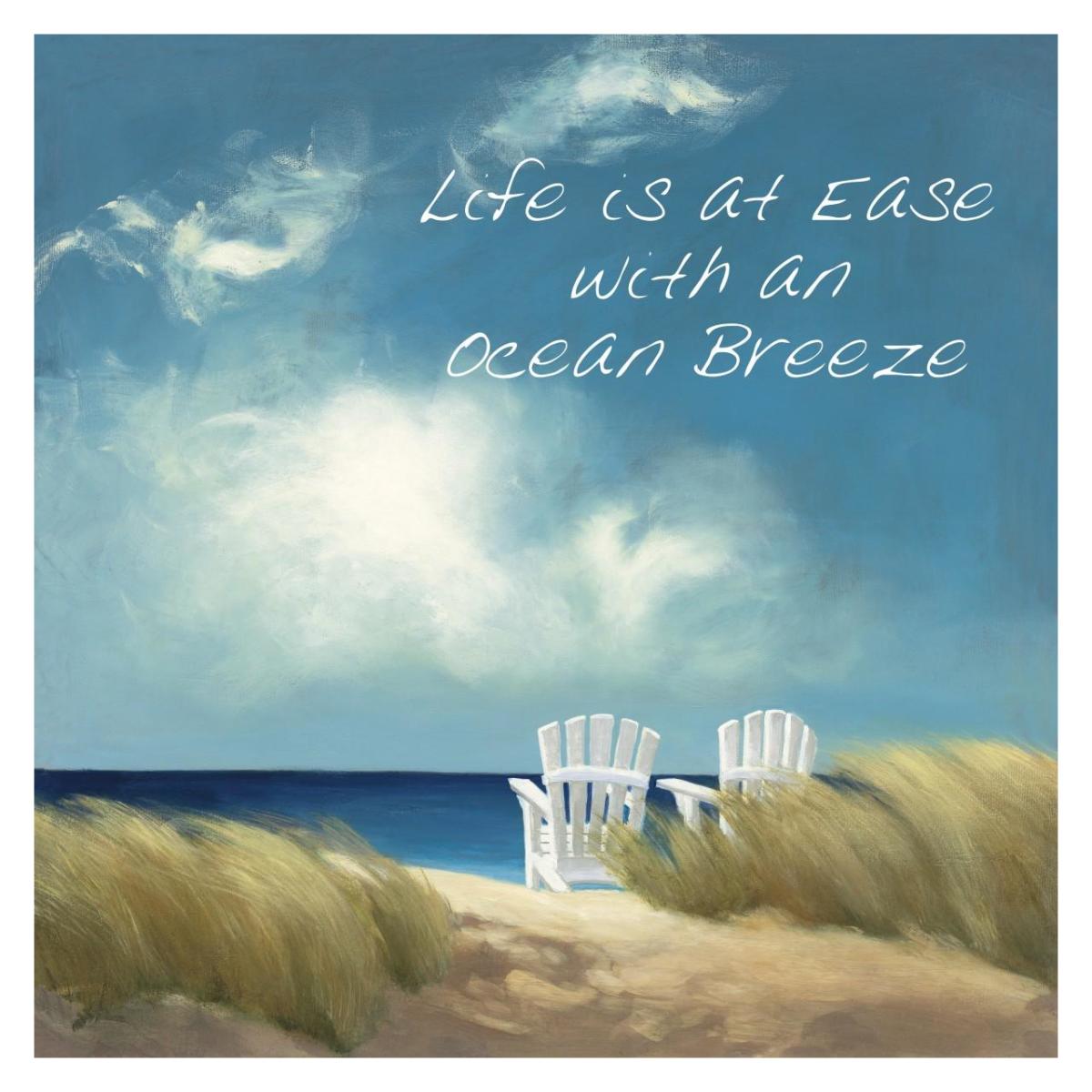A Perfect Day Ocean Breeze -Paper Art-32"x32"