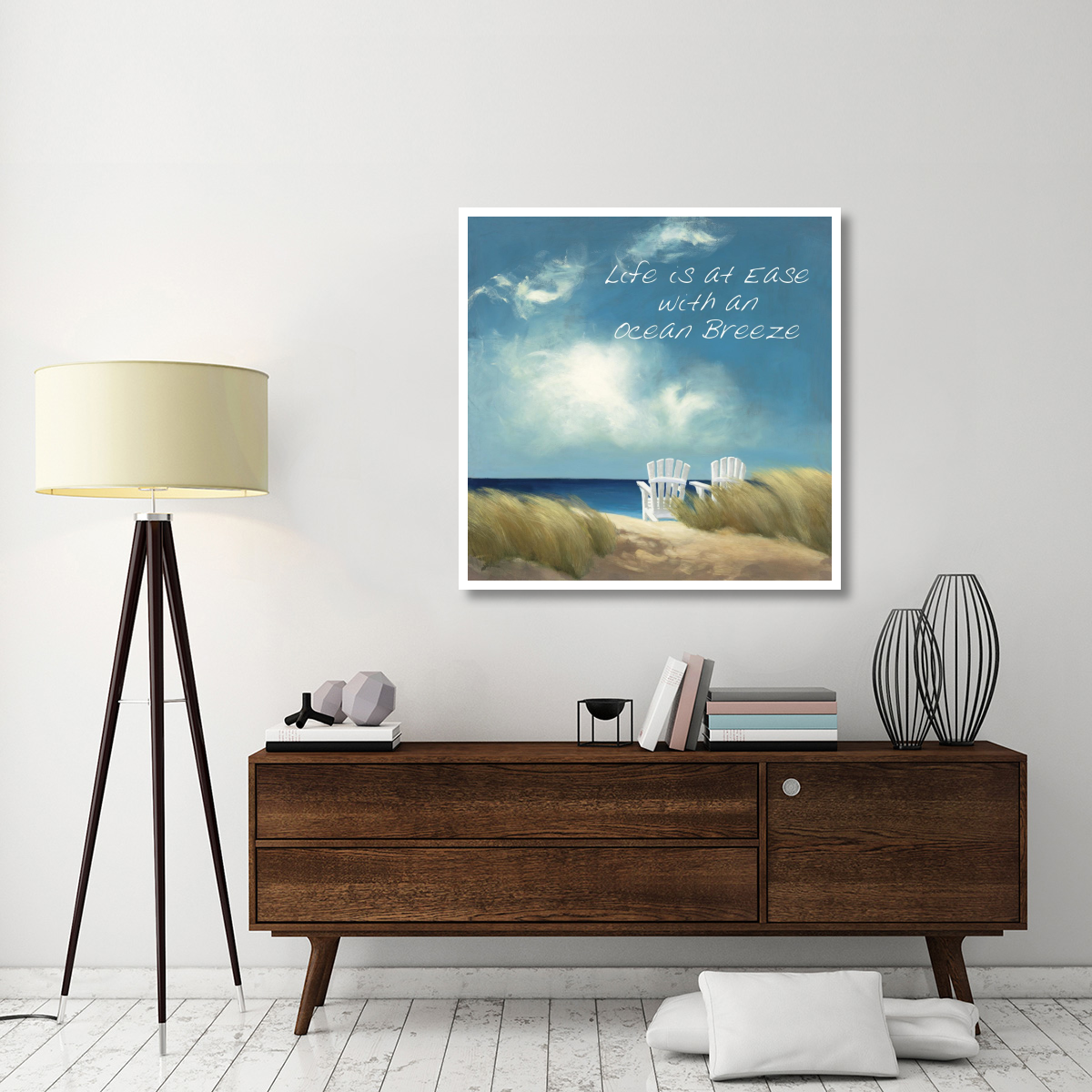 A Perfect Day Ocean Breeze -Paper Art-42&quotx42"