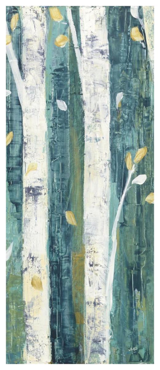 Birches in Spring Panel II -Paper Art-26"x62"