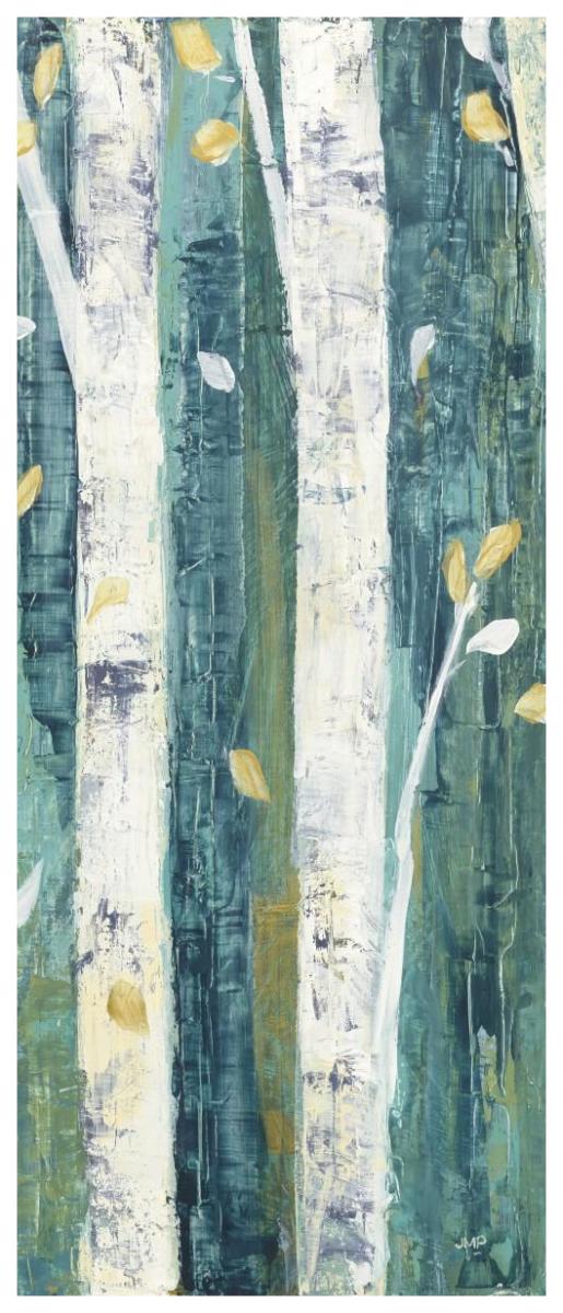 Birches in Spring Panel II -Paper Art-32"x77"