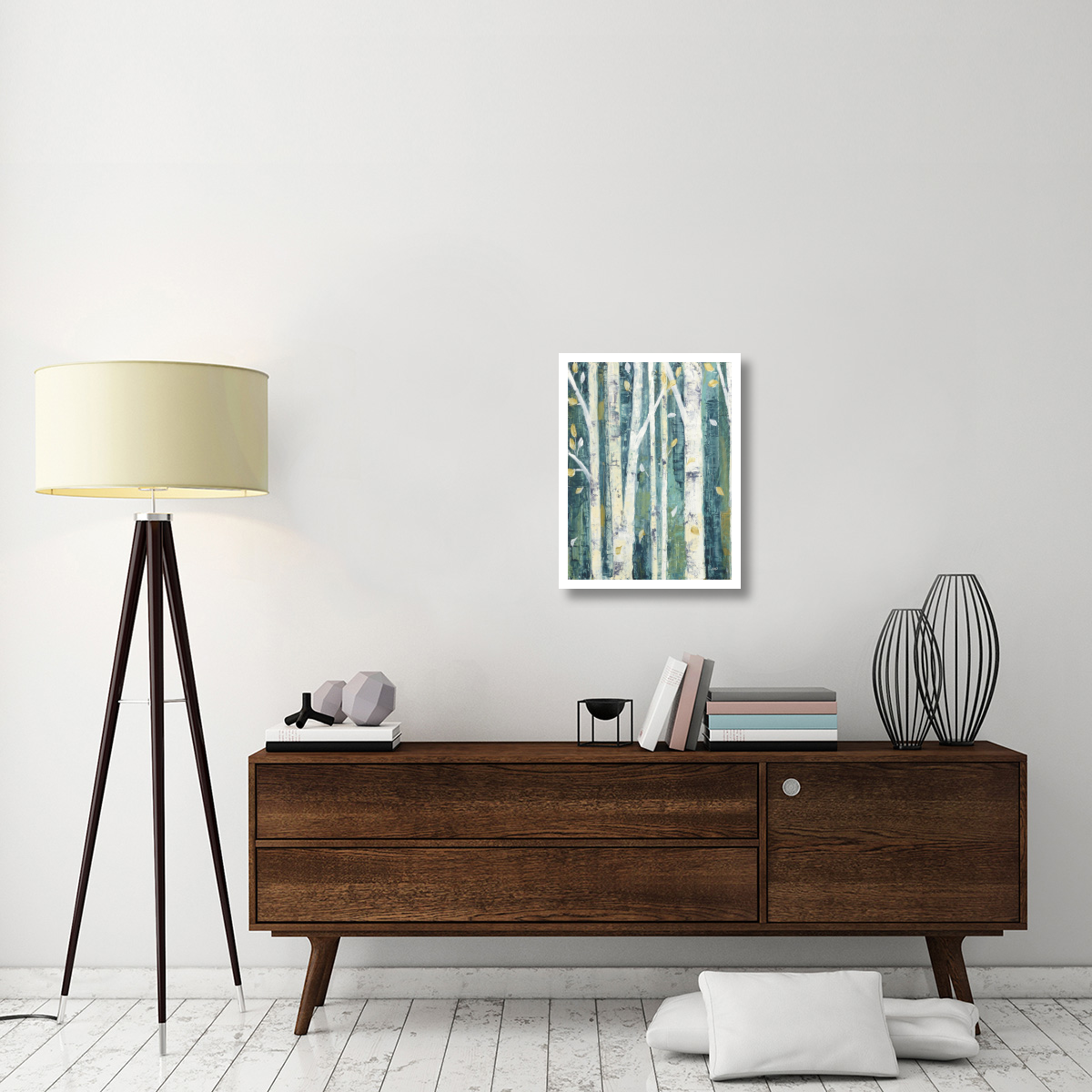 Birches in Spring II -Paper Art-20&quotx26"