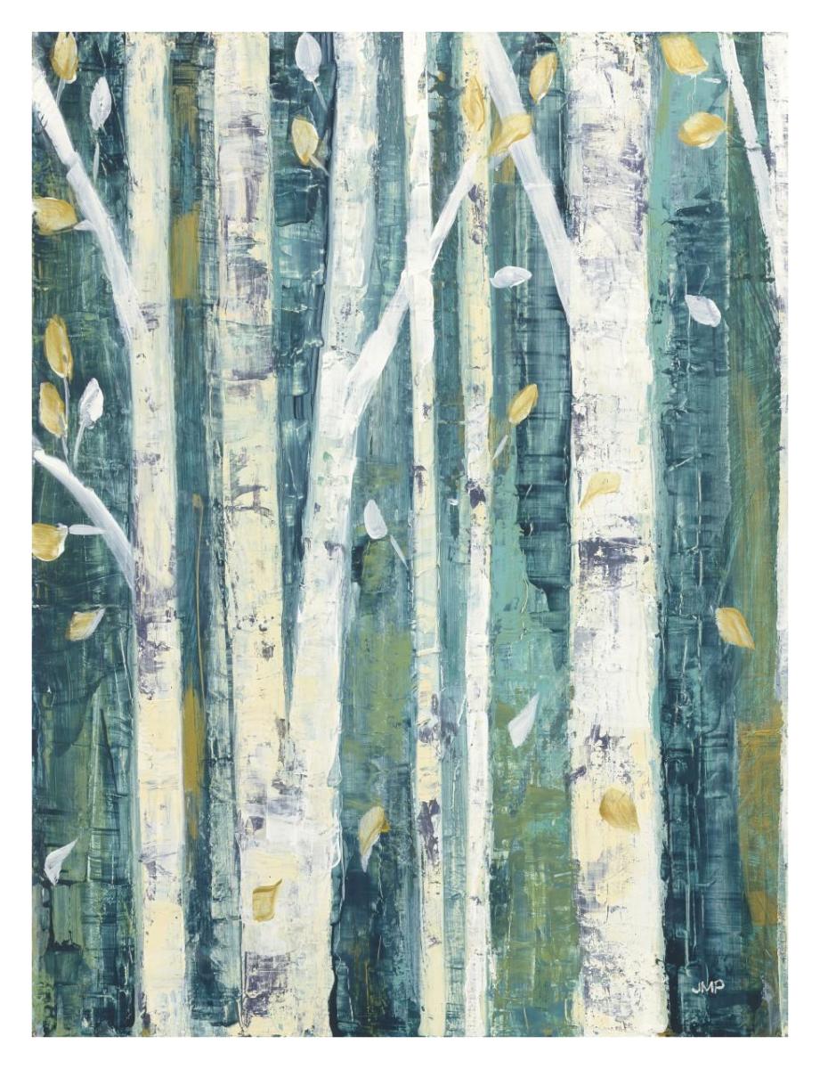 Birches in Spring II -Paper Art-26"x34"