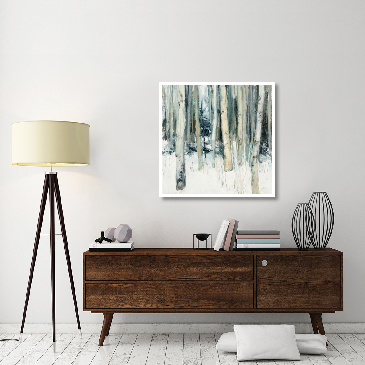 Winter Woods II -Paper Art-38&quotx38"