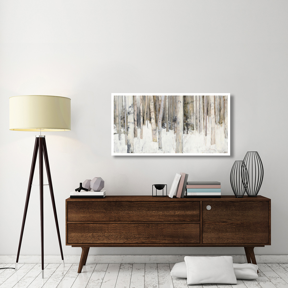 Warm Winter Light III -Paper Art-50&quotx26"