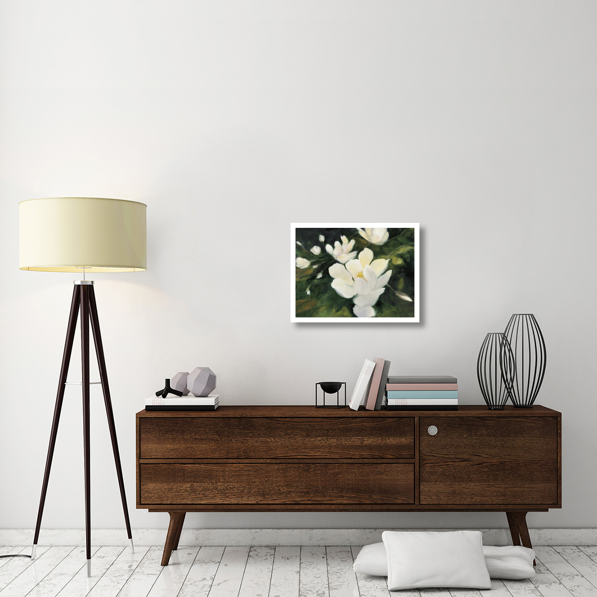 Magnolia Blooms -Paper Art-26&quotx20"