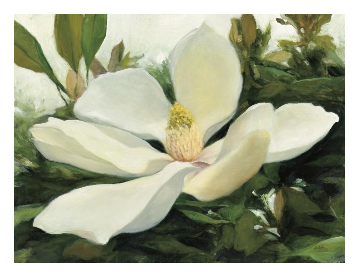Majestic Magnolia -Paper Art-26"x20"
