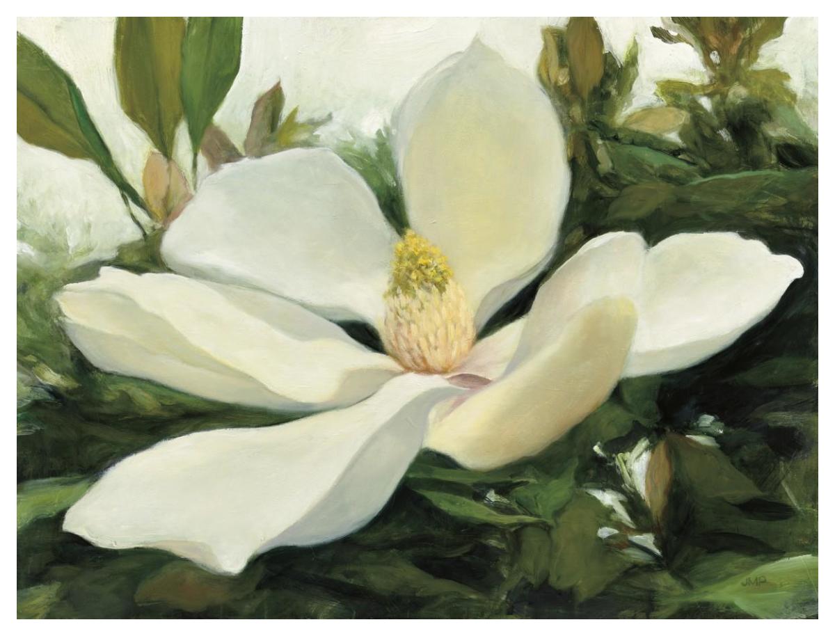 Majestic Magnolia -Paper Art-50"x38"