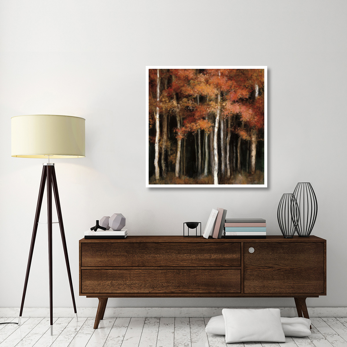 October Woods -Paper Art-42&quotx42"