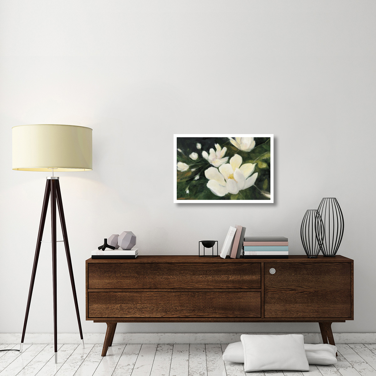 Magnolia Blooms Crop No Petal -Paper Art-32&quotx22"