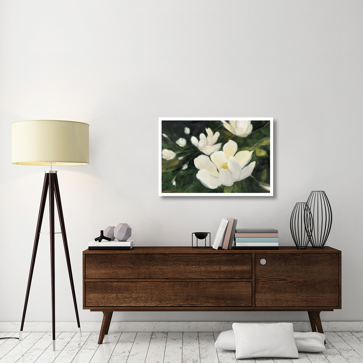 Magnolia Blooms Crop No Petal -Paper Art-38&quotx26"
