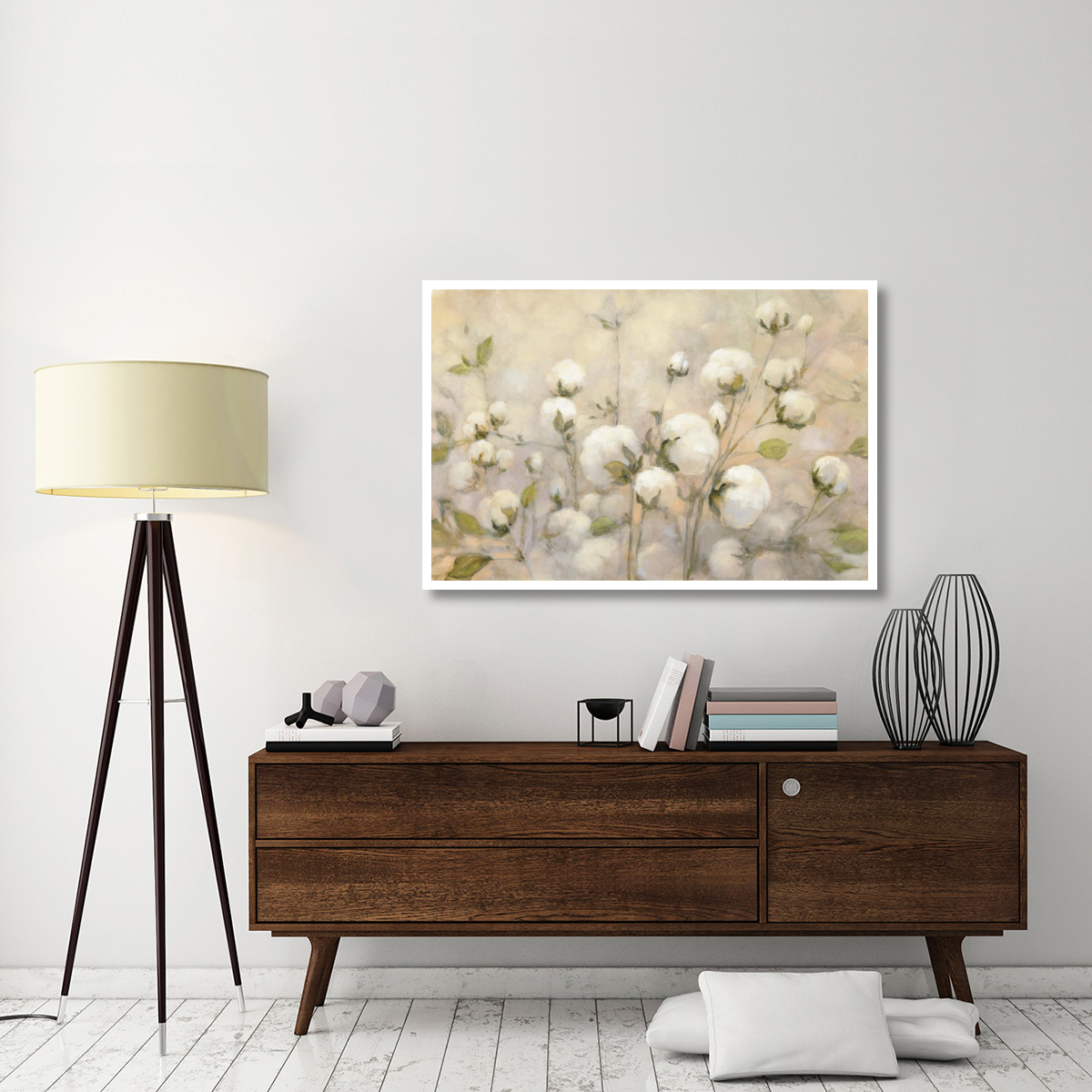 Cotton Field -Paper Art-50&quotx34"