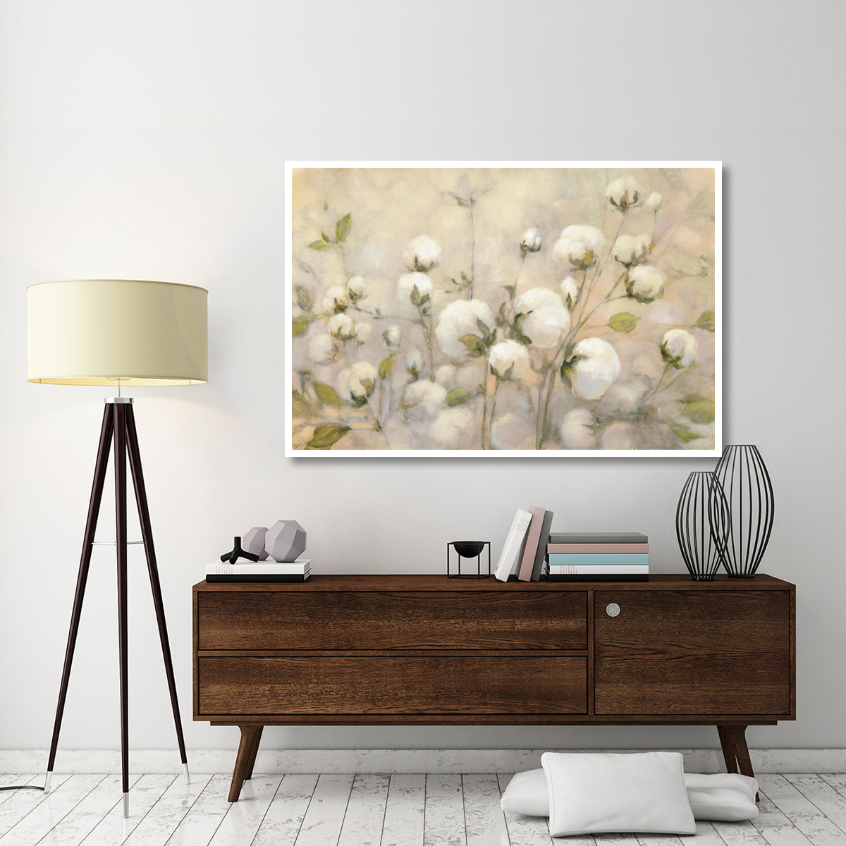 Cotton Field -Paper Art-62&quotx42"