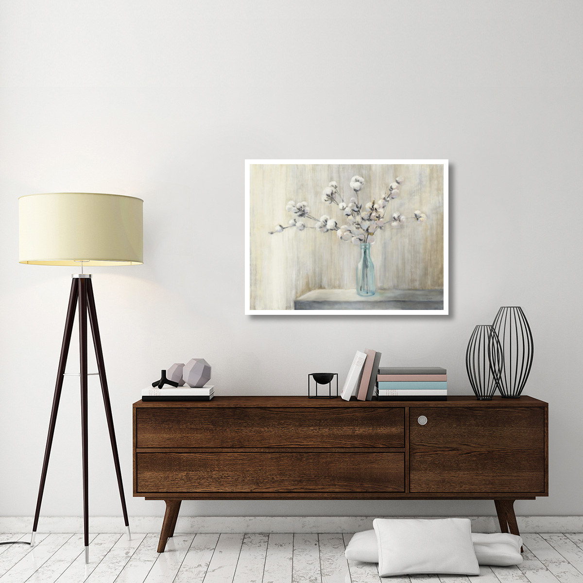 Cotton Bouquet -Paper Art-42&quotx32"