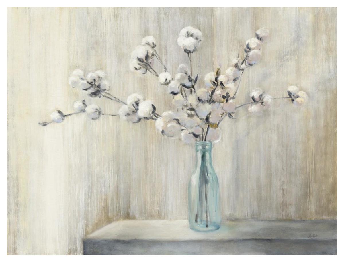 Cotton Bouquet -Paper Art-50"x38"