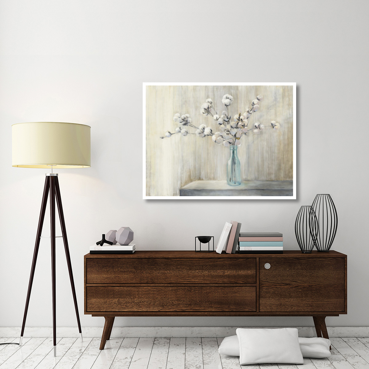 Cotton Bouquet -Paper Art-50&quotx38"