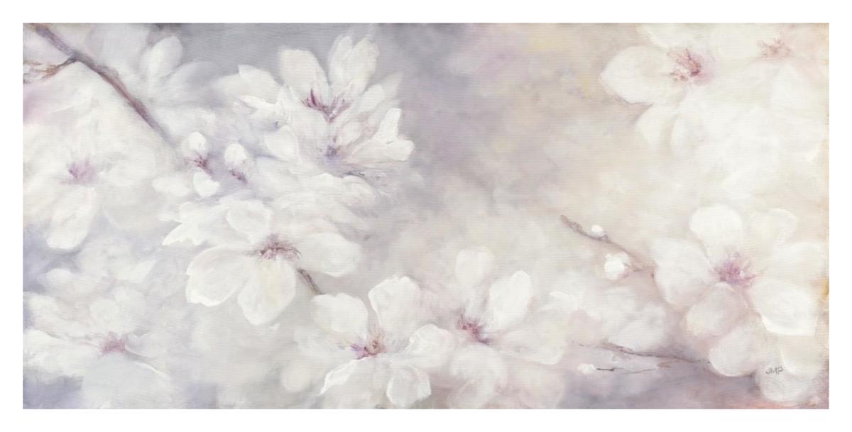 Cherry Blossoms -Paper Art-38"x20"