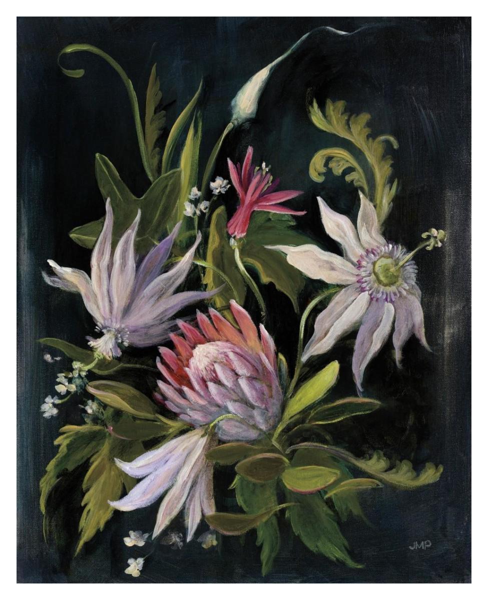 Flower Show I -Paper Art-30"x37"