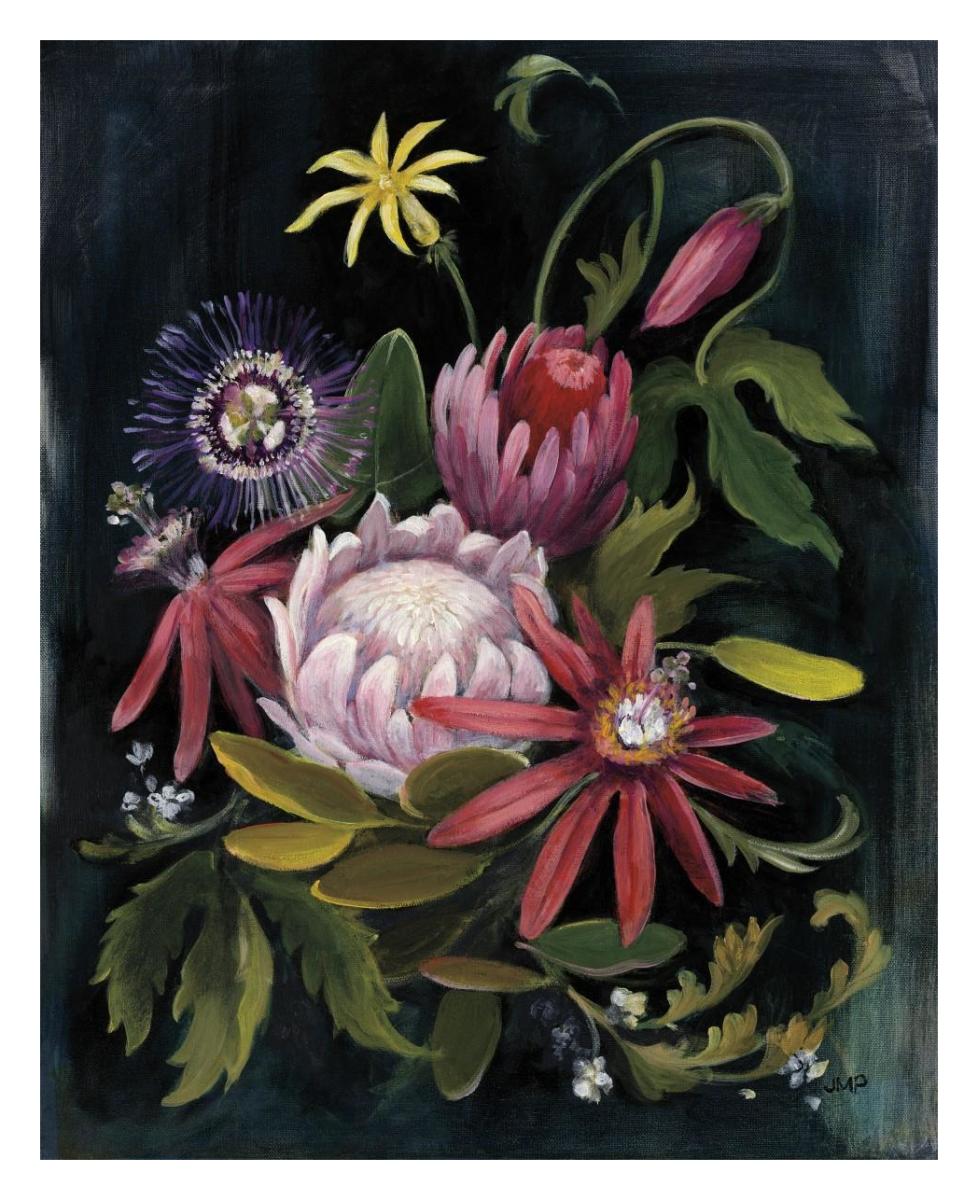 Flower Show II -Paper Art-24"x30"