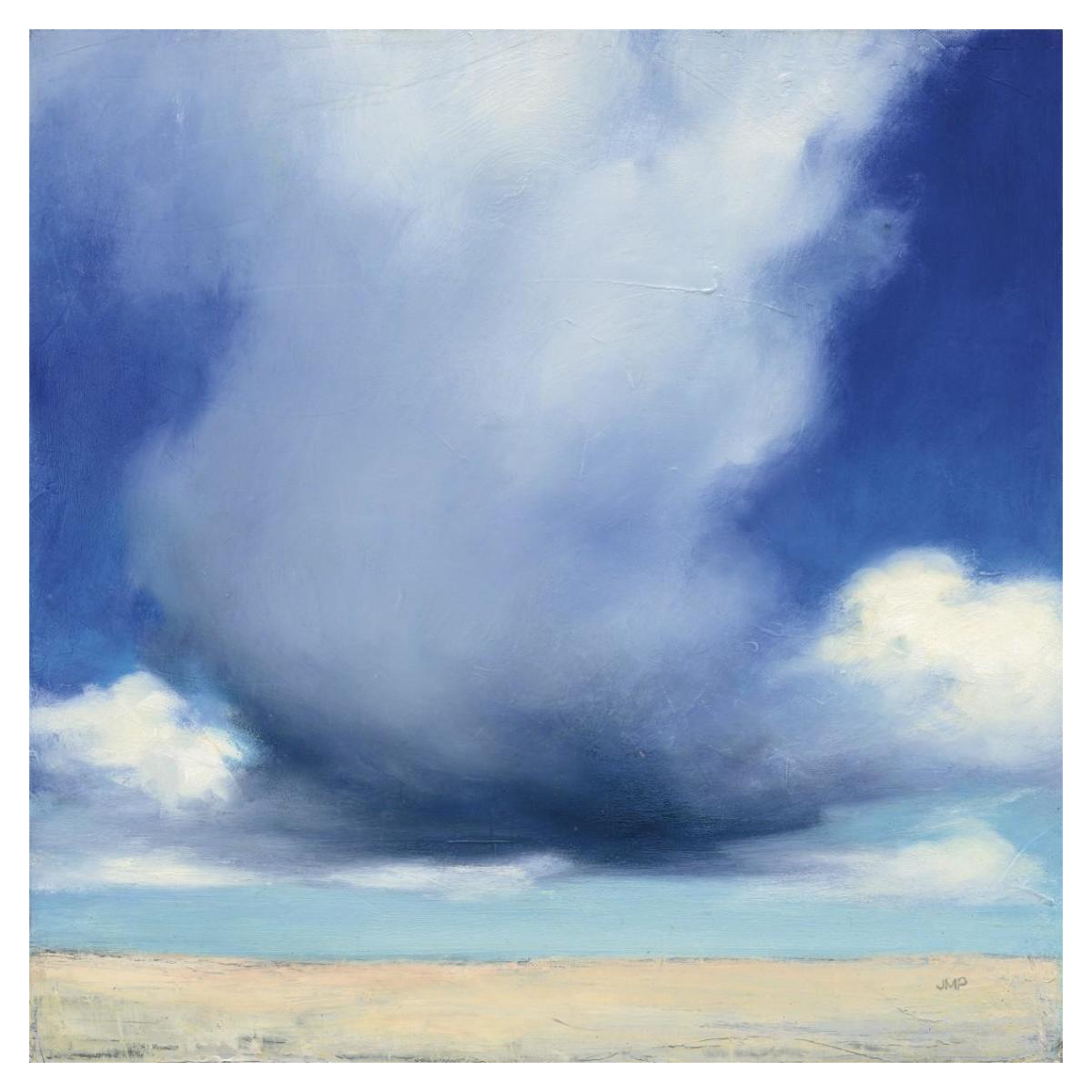 Beach Clouds I -Paper Art-38"x38"
