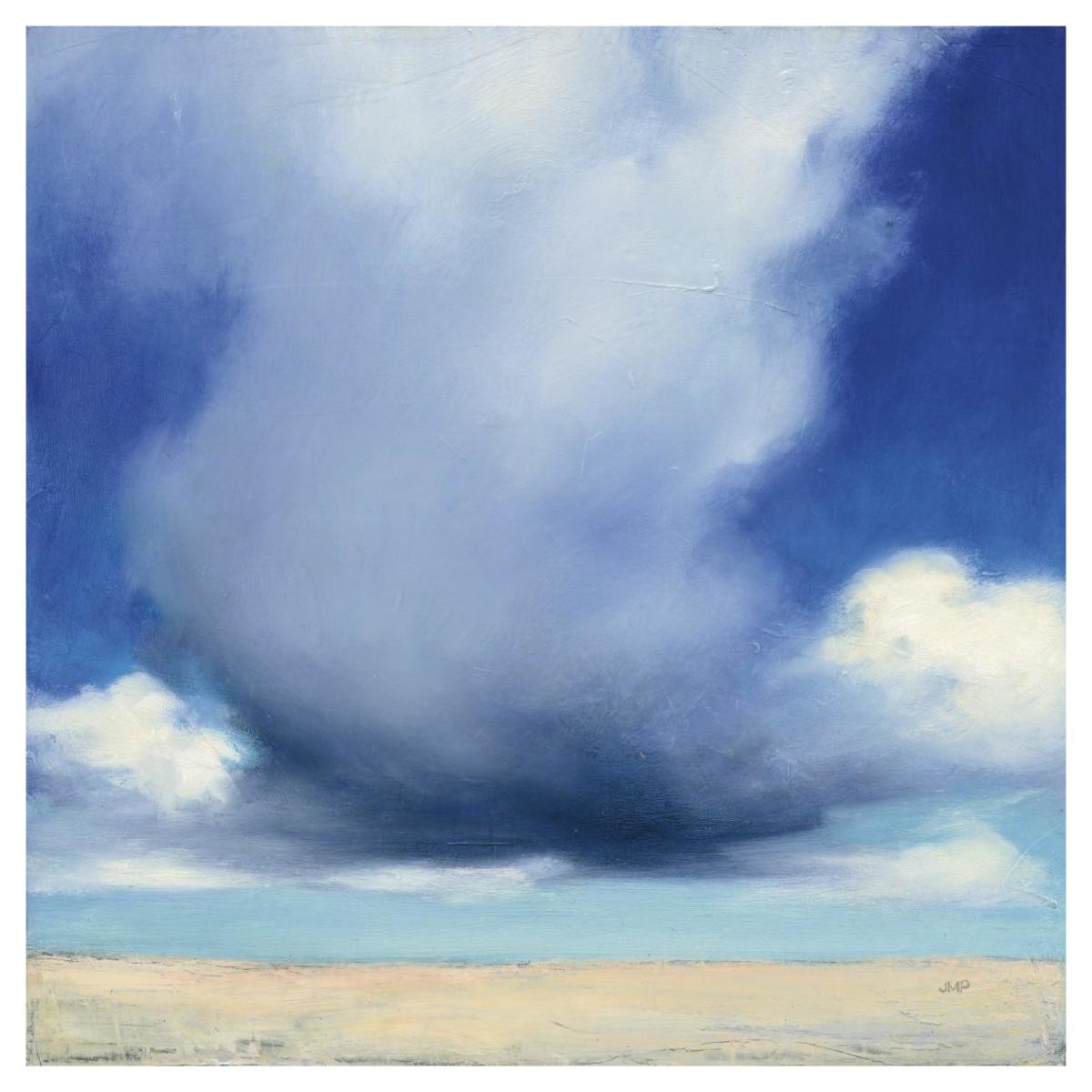 Beach Clouds I -Paper Art-42"x42"