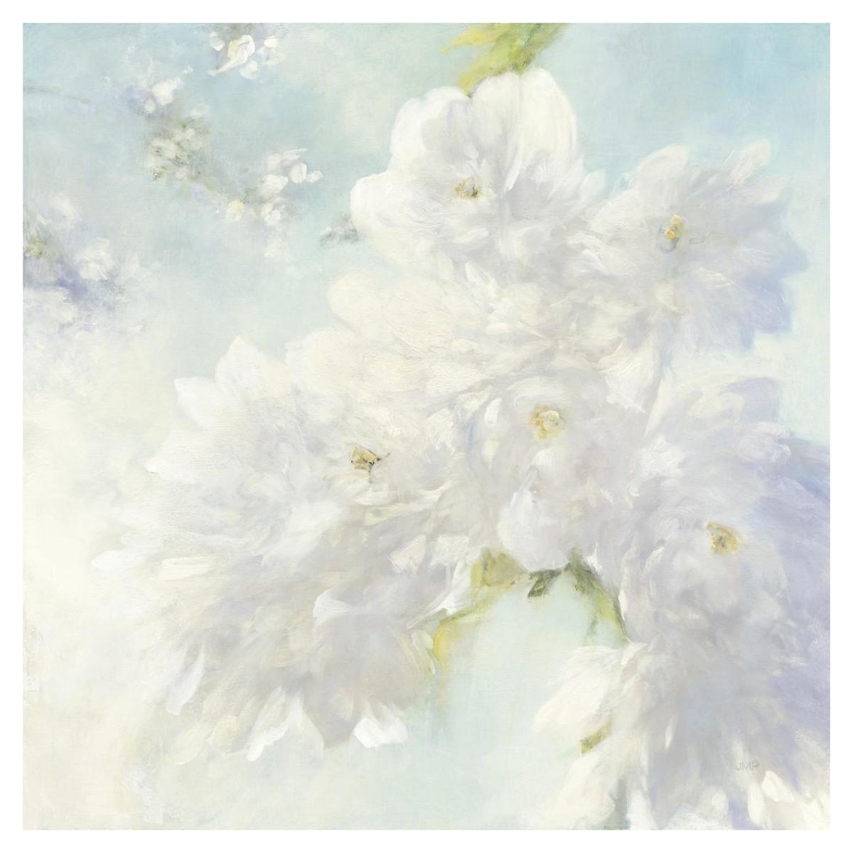 Pear Blossoms Bright -Paper Art-38"x38"