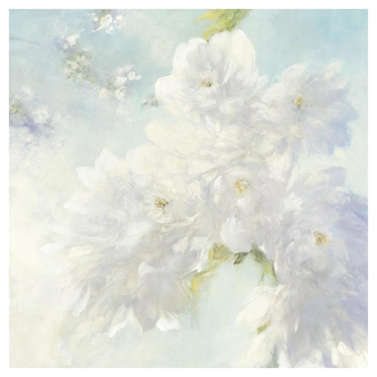 Pear Blossoms Bright -Paper Art-42"x42"