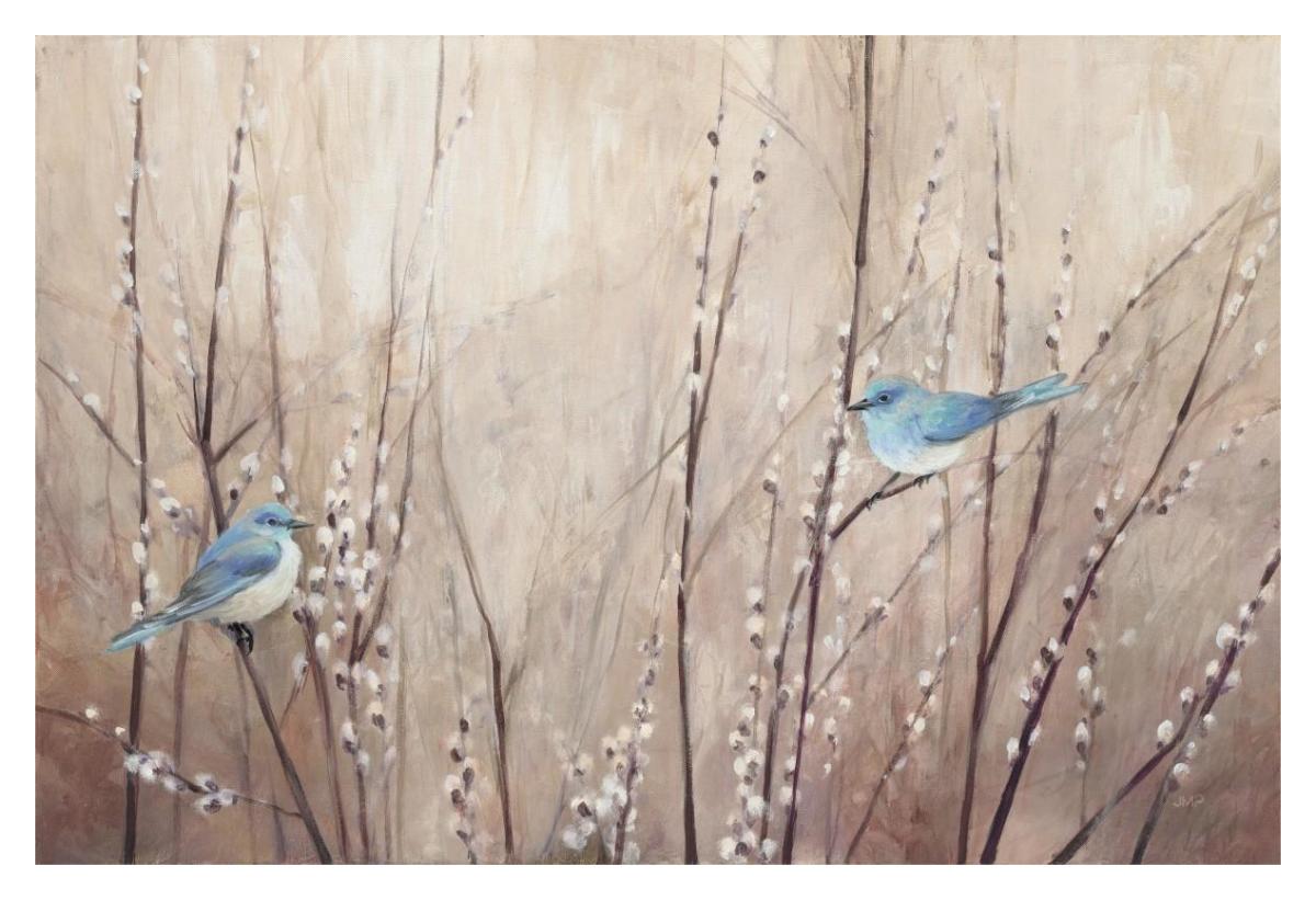 Pretty Birds -Paper Art-38"x26"