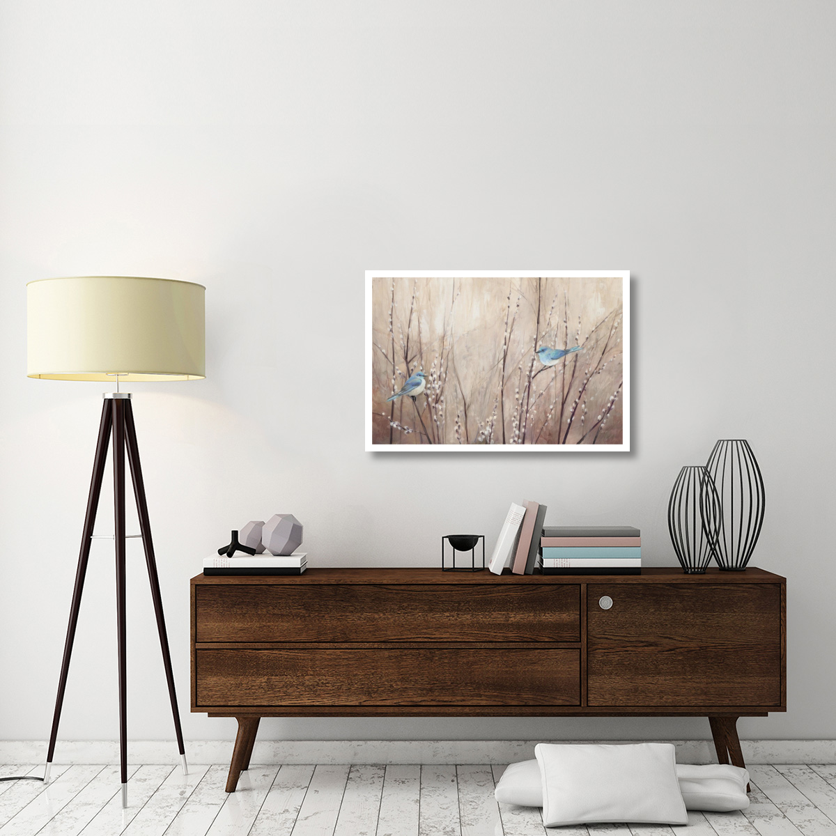 Pretty Birds -Paper Art-38&quotx26"