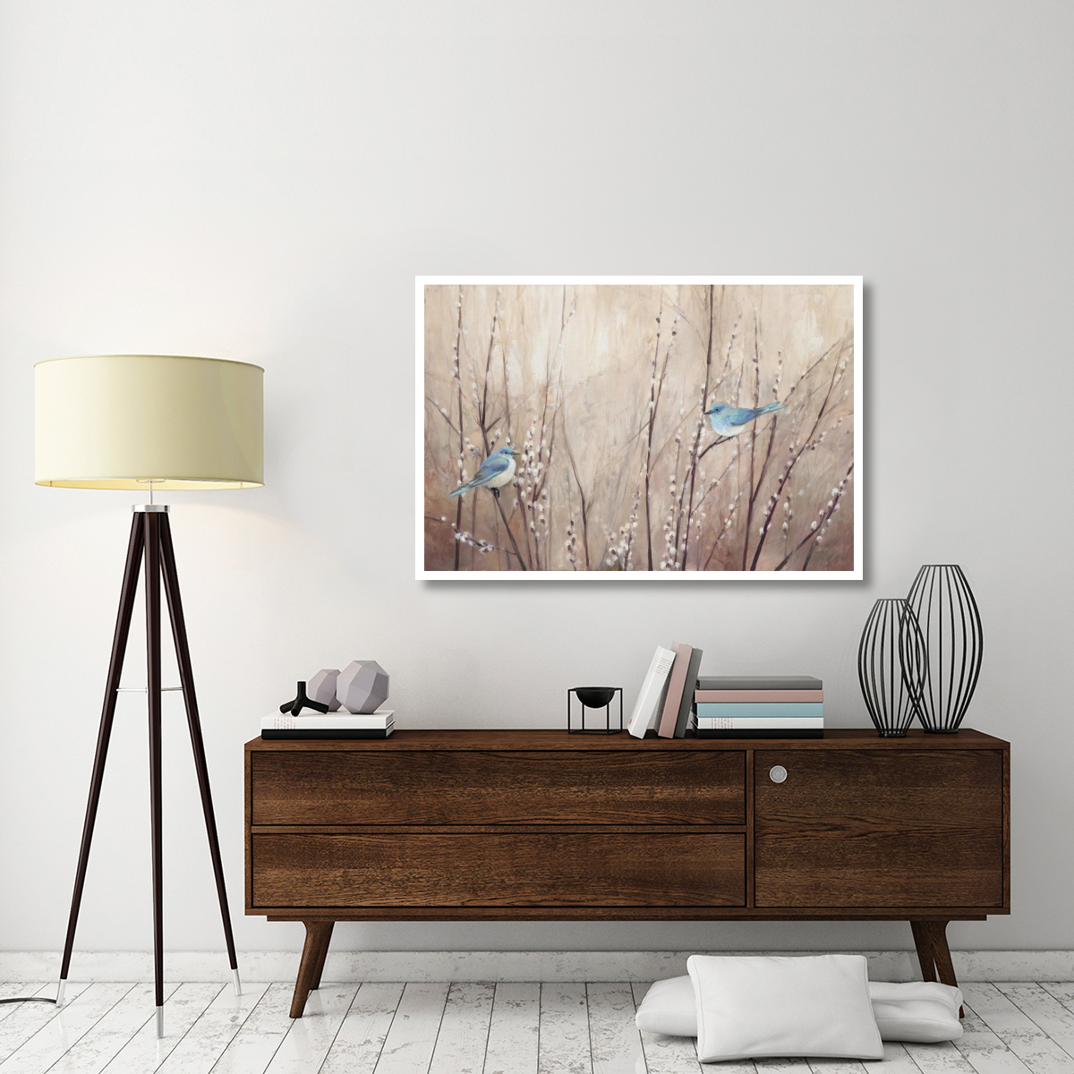 Pretty Birds -Paper Art-50&quotx34"