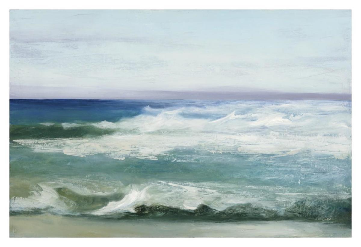 Azure Ocean -Paper Art-20"x14"