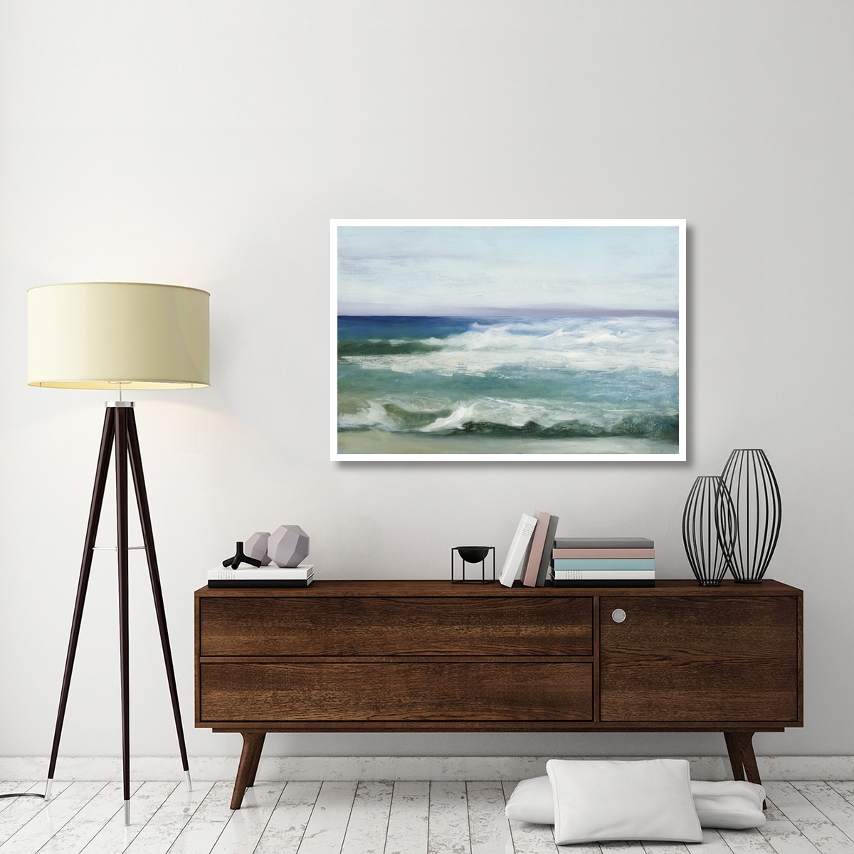 Azure Ocean -Paper Art-50&quotx34"