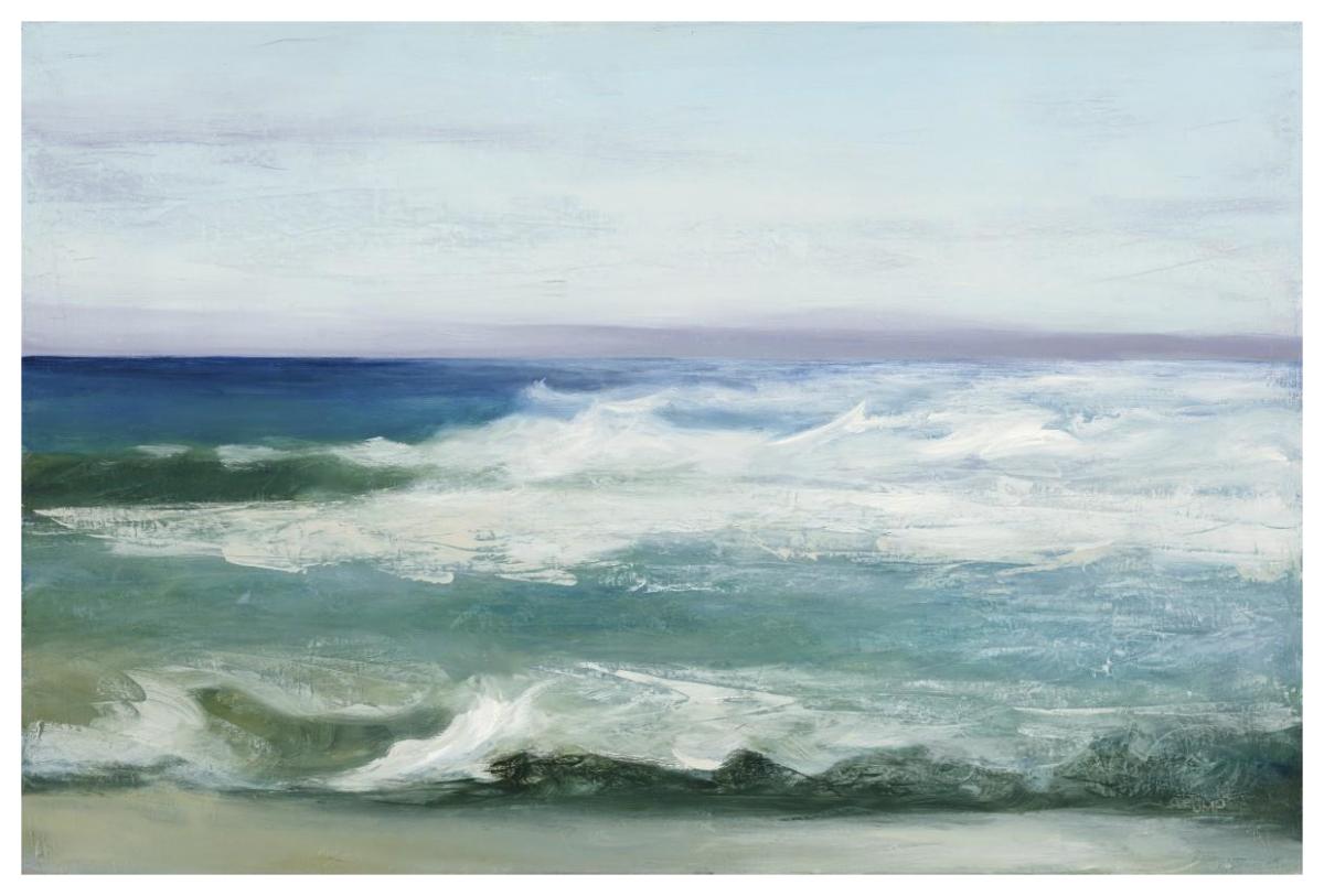 Azure Ocean -Paper Art-62"x42"