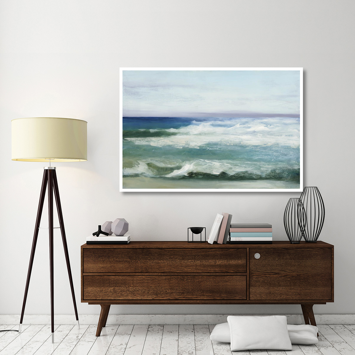 Azure Ocean -Paper Art-62&quotx42"