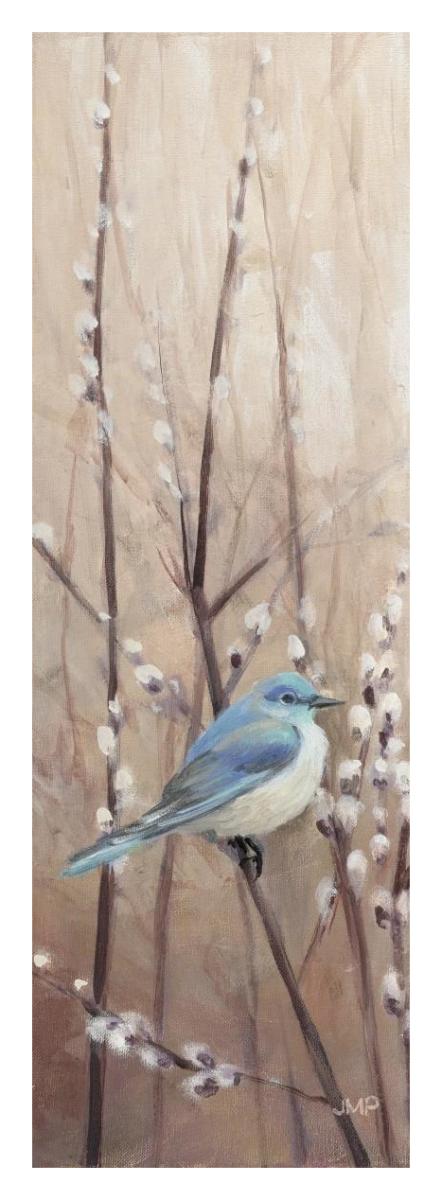 Pretty Birds II -Paper Art-14"x38"