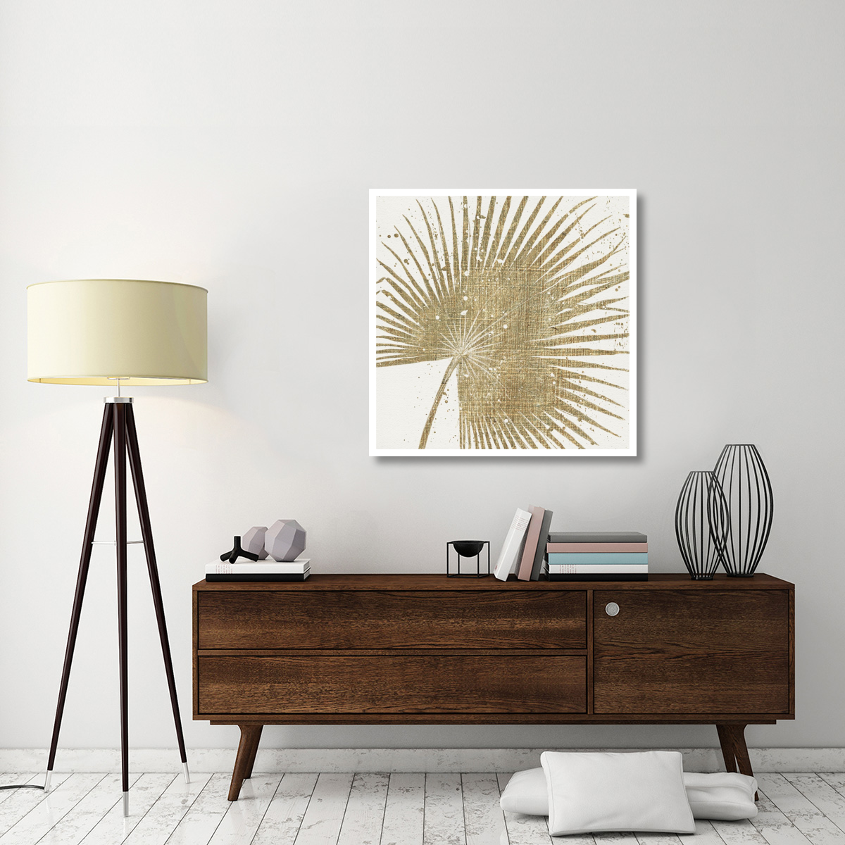 Gold Leaves II -Paper Art-38&quotx38"