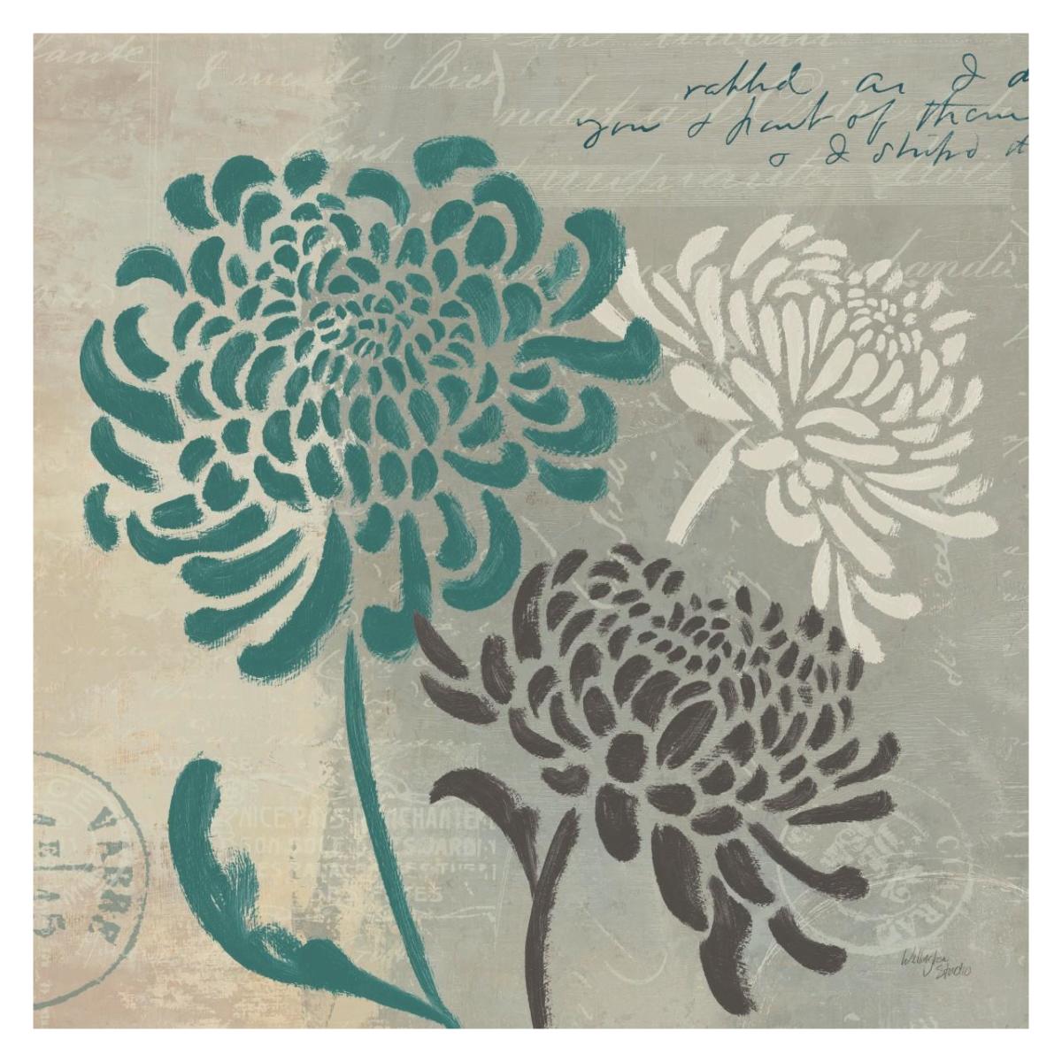 Chrysanthemums I -Paper Art-32"x32"