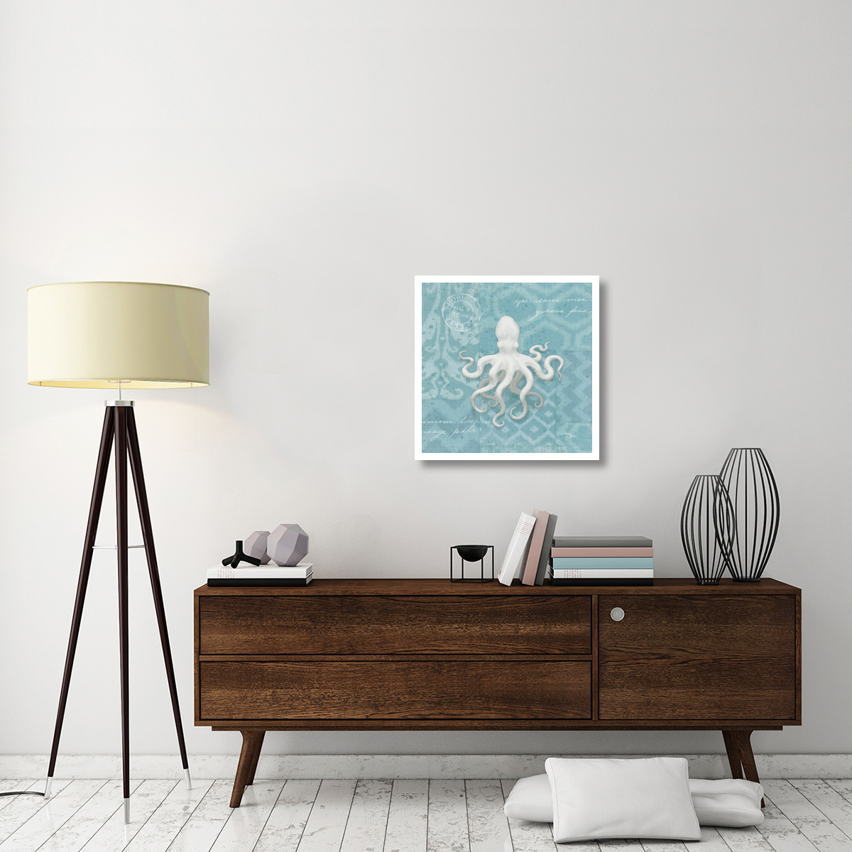 Coastal Elegance II Light -Paper Art-26&quotx26"
