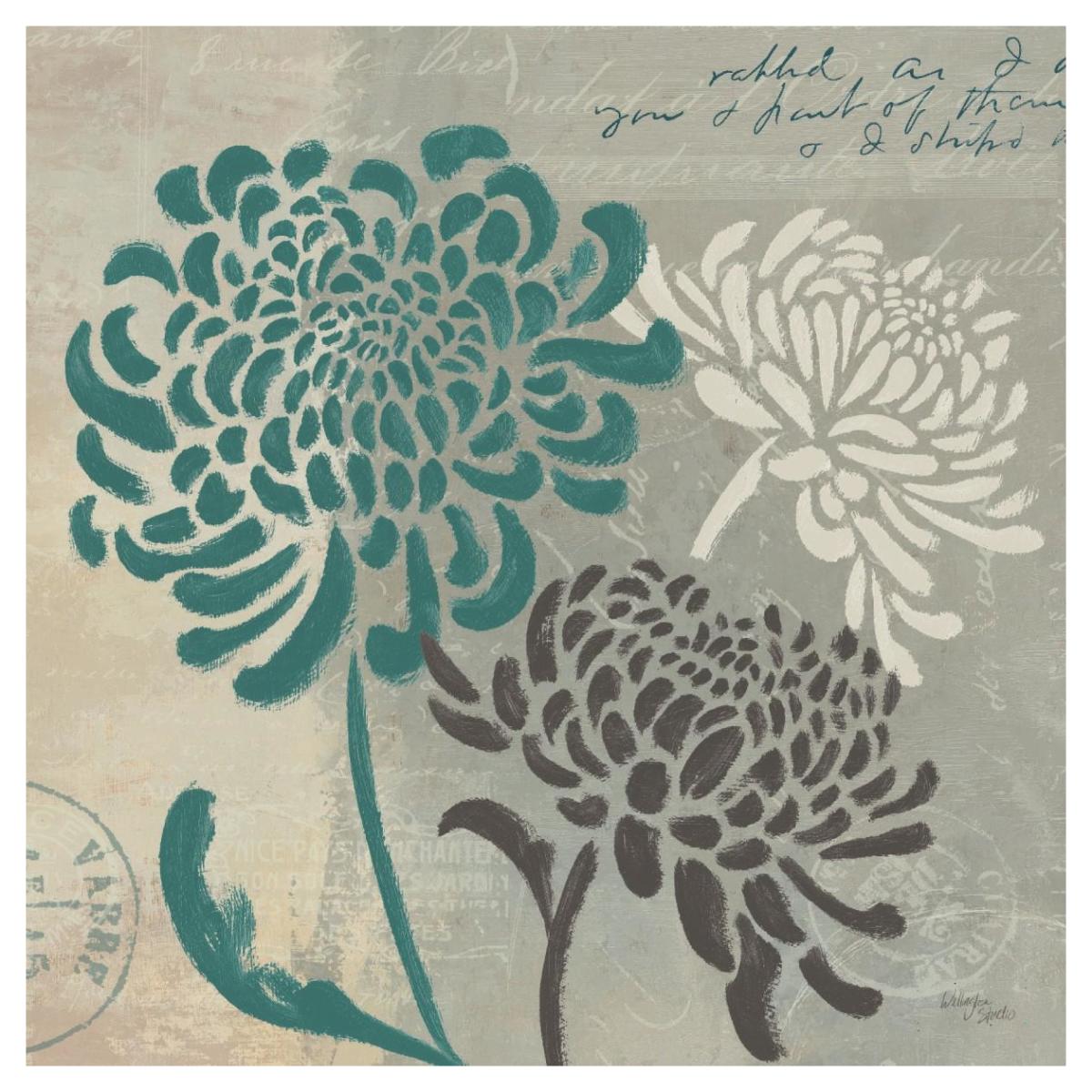 Chrysanthemums I -Paper Art-42"x42"