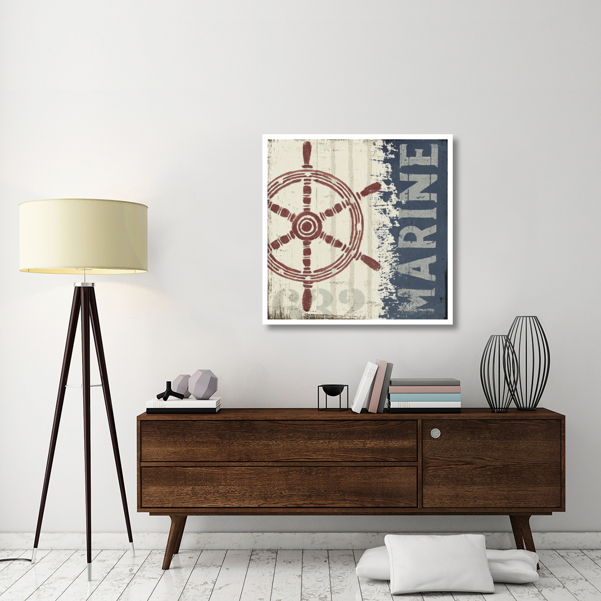 Nautical VI -Paper Art-38&quotx38"