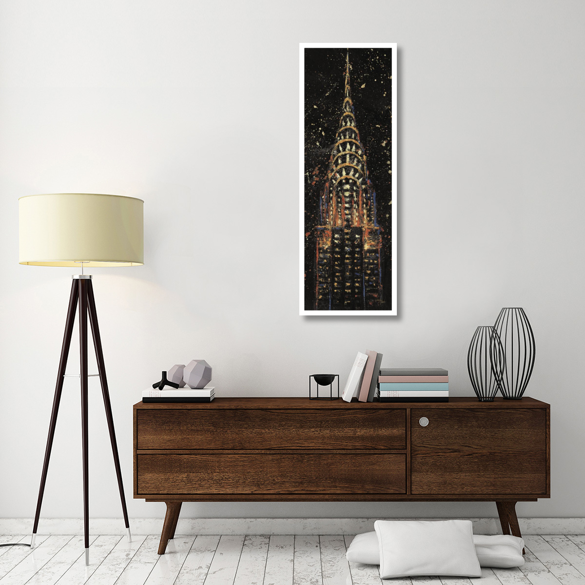 Cities at Night II -Paper Art-20&quotx56"