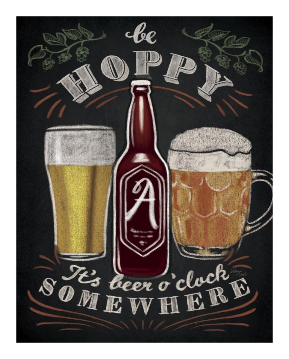 Beer O Clock I -Paper Art-18"x22"