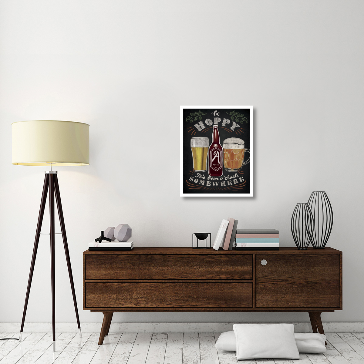 Beer O Clock I -Paper Art-24&quotx30"