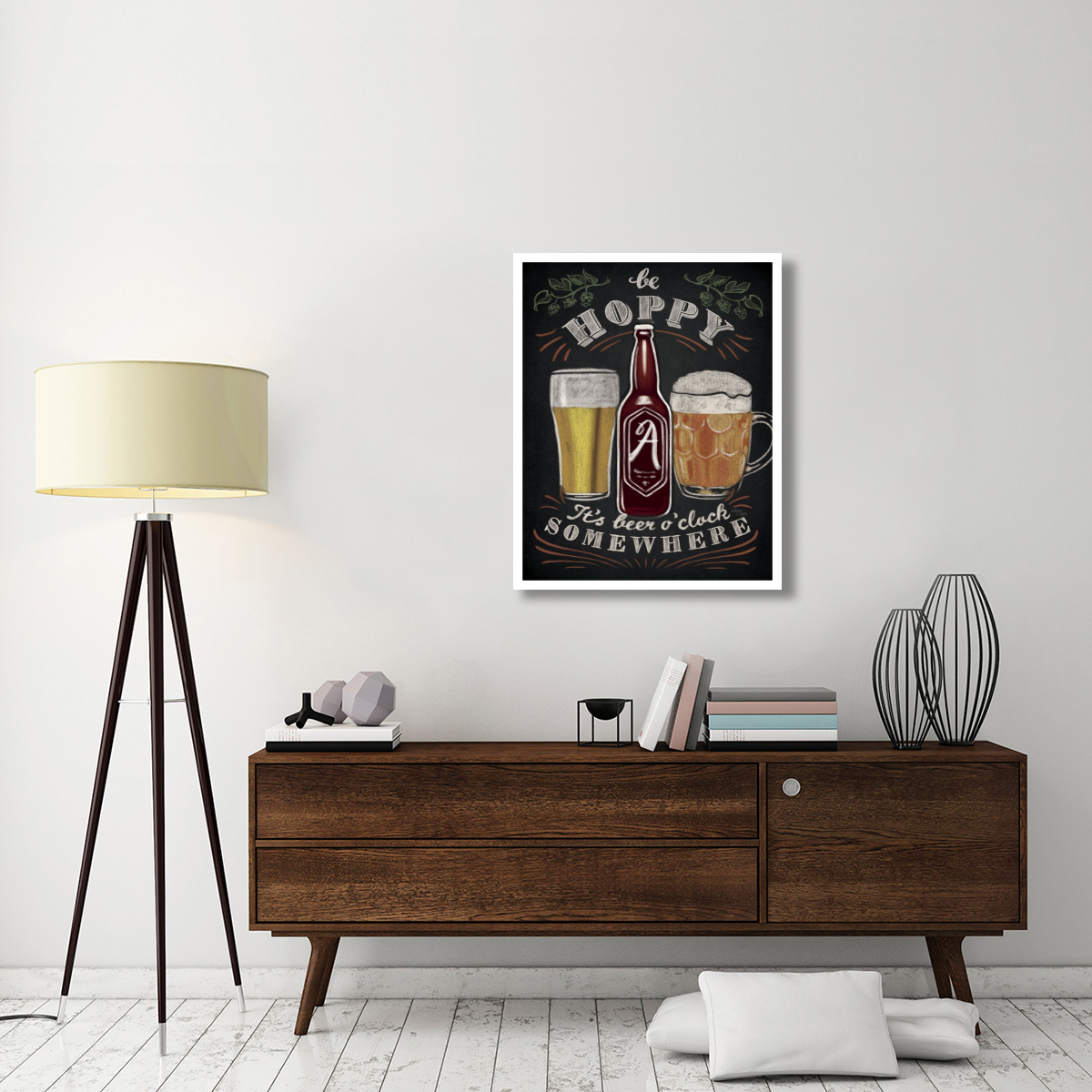 Beer O Clock I -Paper Art-30&quotx37"