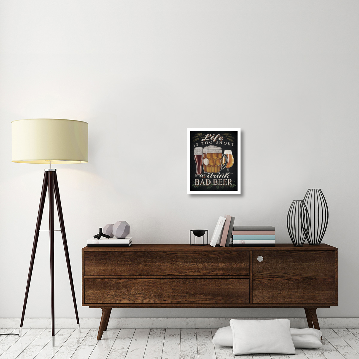 Beer O Clock II -Paper Art-18&quotx22"