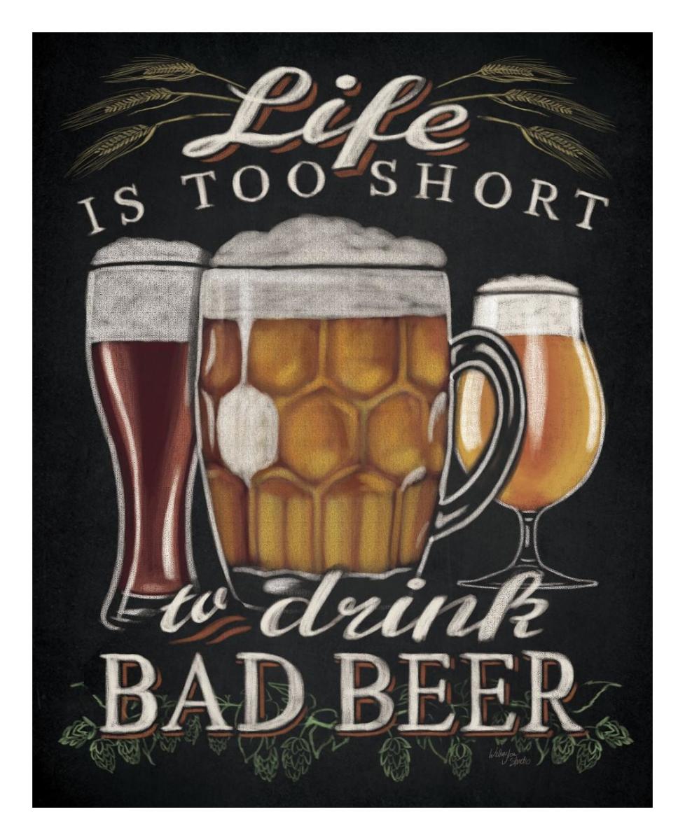 Beer O Clock II -Paper Art-22"x26"