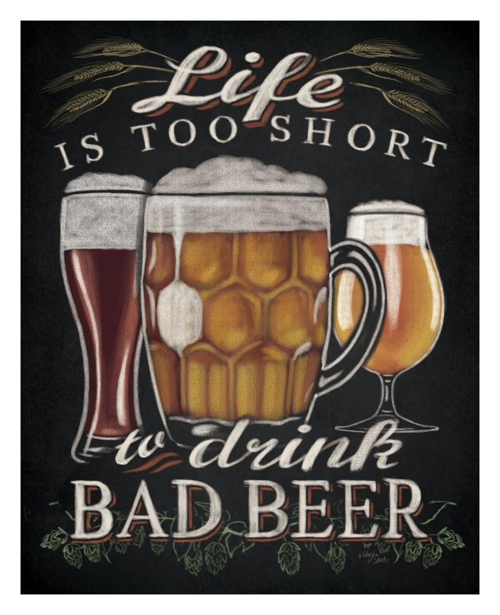Beer O Clock II -Paper Art-24"x30"