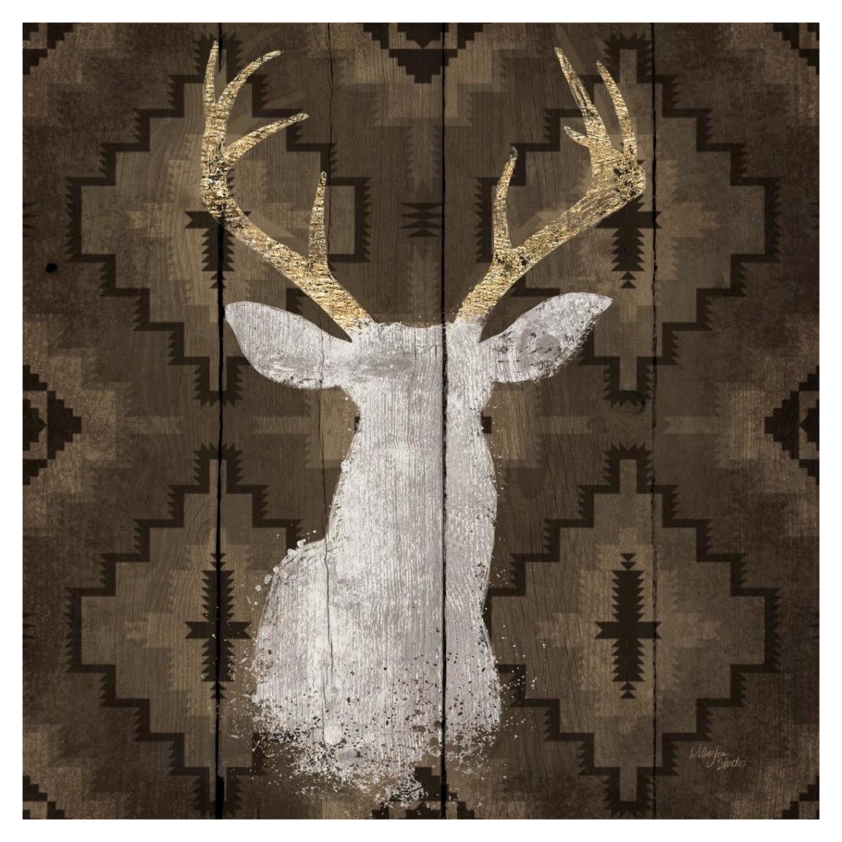Precious Antlers I -Paper Art-38"x38"